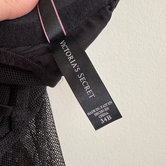 Victoria Secret Black Polka Dot Ruffled Lingerie - Picture 5 of 5